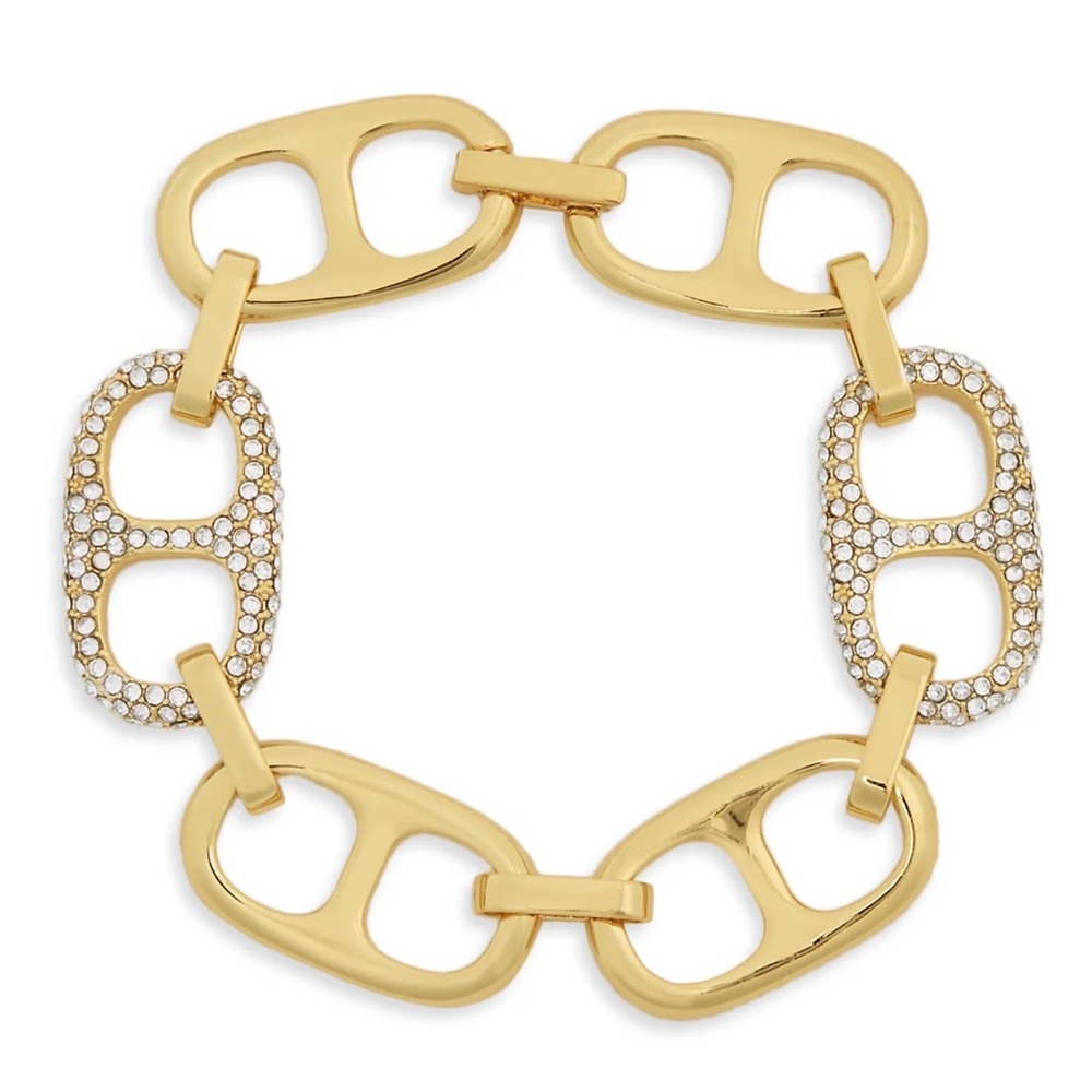 Aqua Elegant Gold and Silver Bracelet